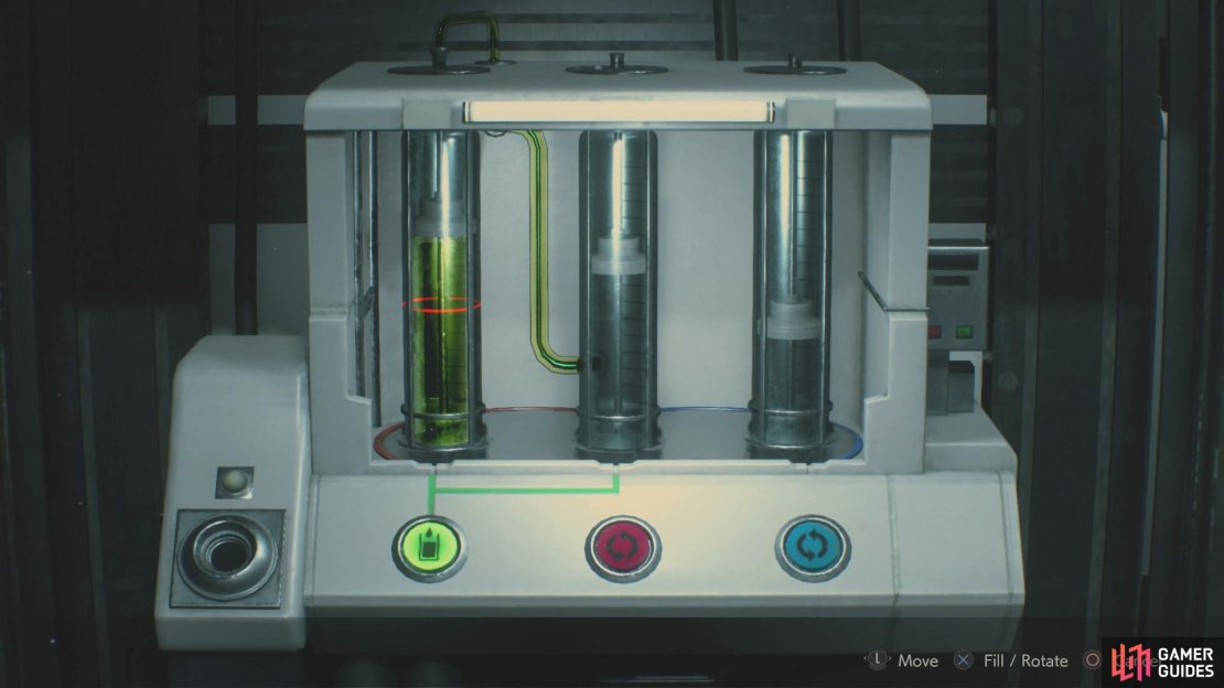 Place all of the solution into the large tube 