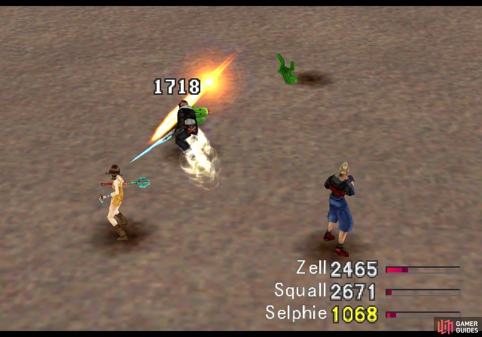 Seek out Cactuars in the desert, which can be killed by characters with sufficient Hit%
