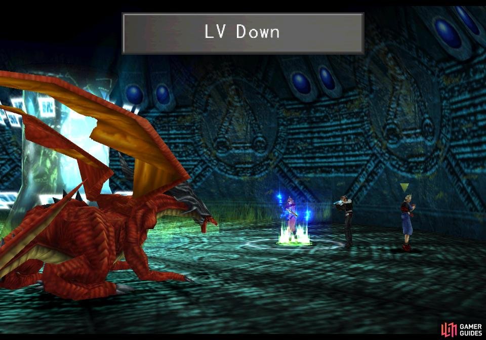 When you reach the tube you&rsquo;ll be forced to fight a pair of Ruby Dragons - use LV Down to mitigate XP gains and weaken the dragons
