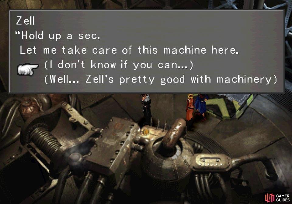If you reach the door to the excavation site with between 10 and 13 RSP, Zell will offer to assist.