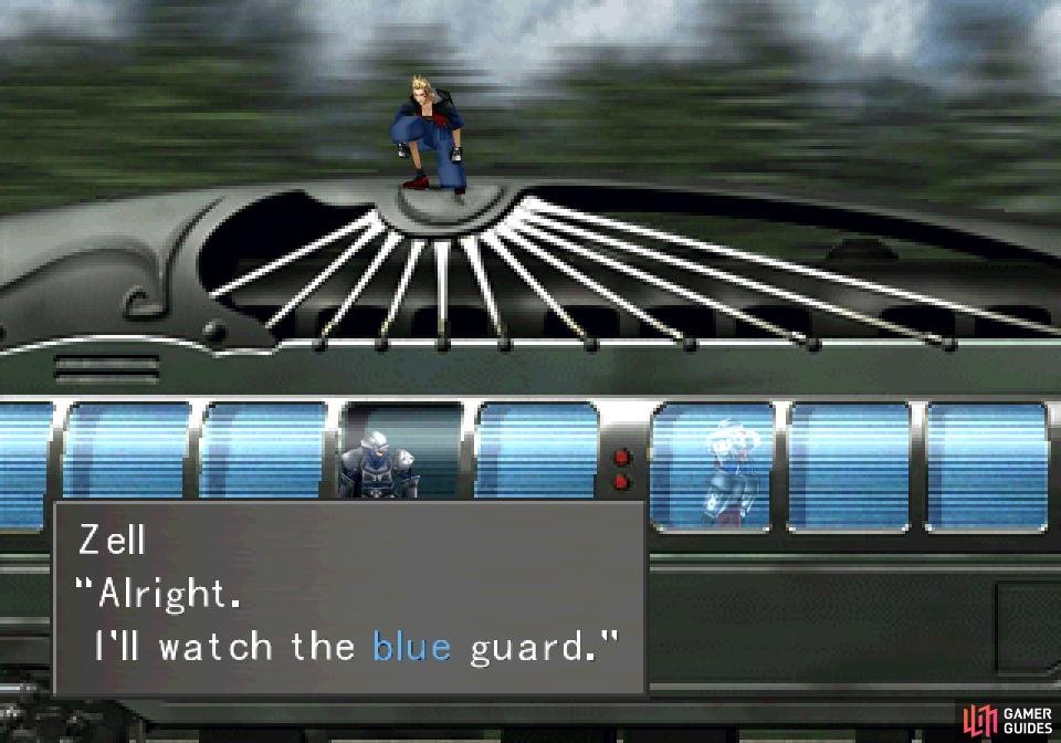 Zell and Selphie will keep tabs on the guards