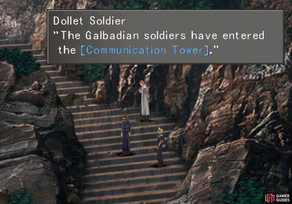 En route to the Communications Tower you&rsquo;ll get intel from a Dollet Soldier