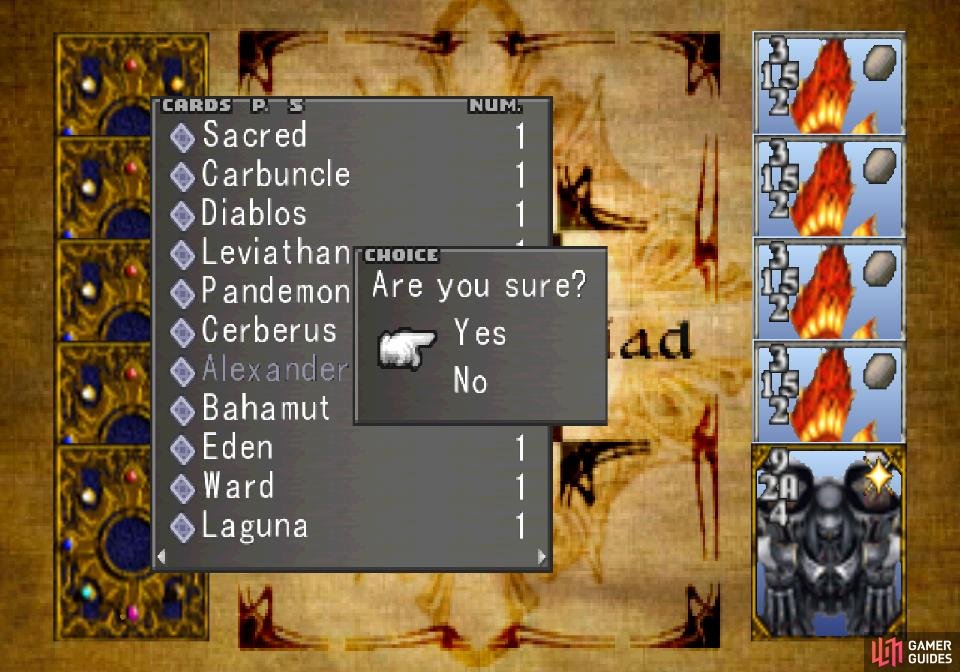 Lose the Alexander Card to the Queen of Cards
