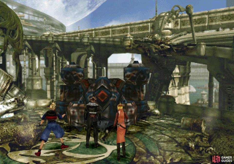 After chasing off the Galbadians, a familiar machine will arrive
