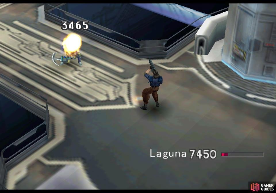 As Laguna, defeat an Esthar Soldier
