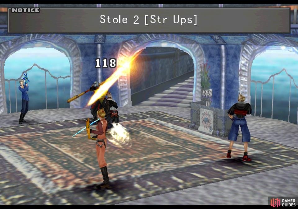 You can steal two more Str Up items from Raijin