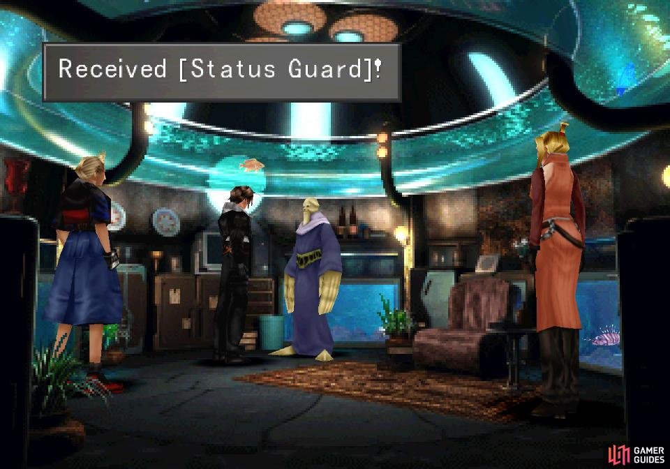 Complete the statue quest to earn a Status Guard