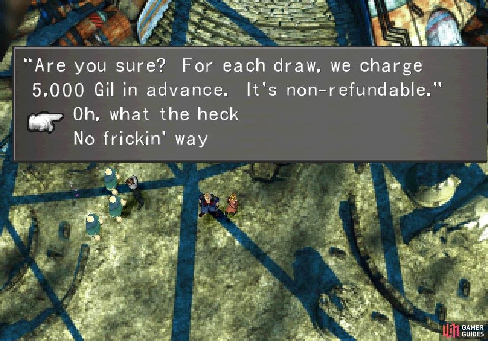 Pay the Shumi to access the draw point