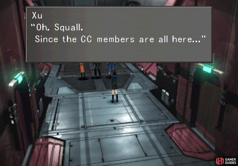 If you completed the CC Group Quest, the CC Group will be on the Ragnarok in disc 4