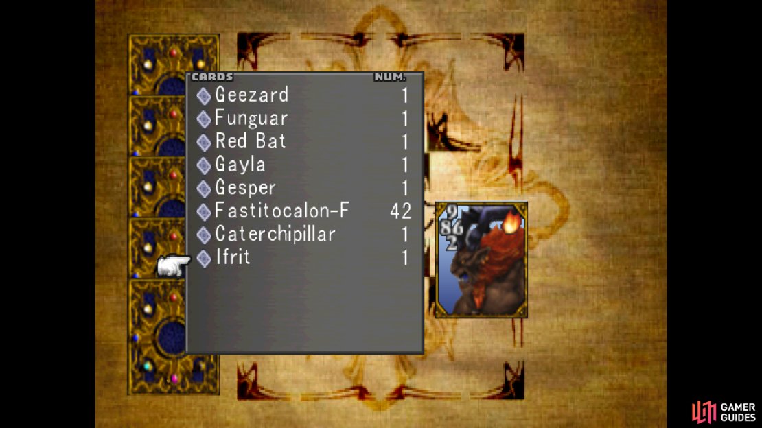 While your starting deck is pretty weak, Ifrit can give you enough of an advantage to gain some better cards
