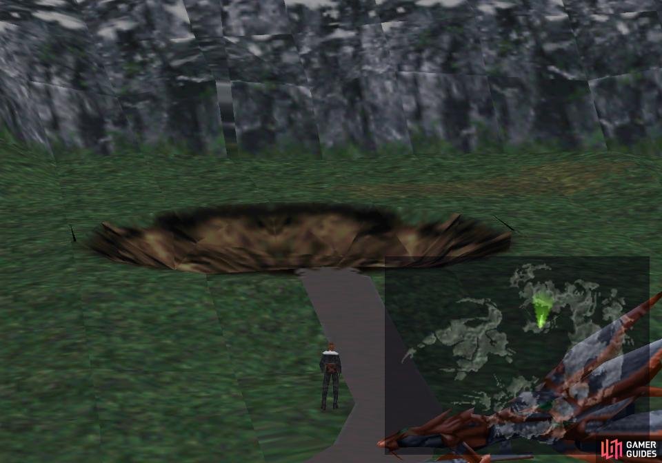 After smiting the UFO, head to the crater where Balamb Garden used to be