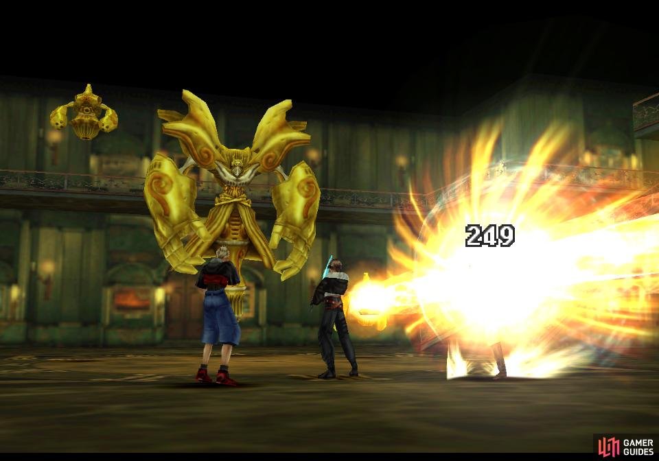 The Droma Trauma summons can use a Mini Pulse Cannon attack