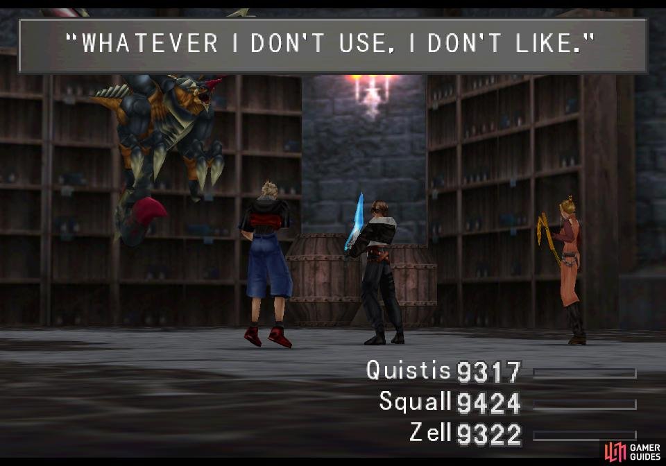 At the start of the fight, Tri-Point will rather clumsily allude to its elemental weaknesses.