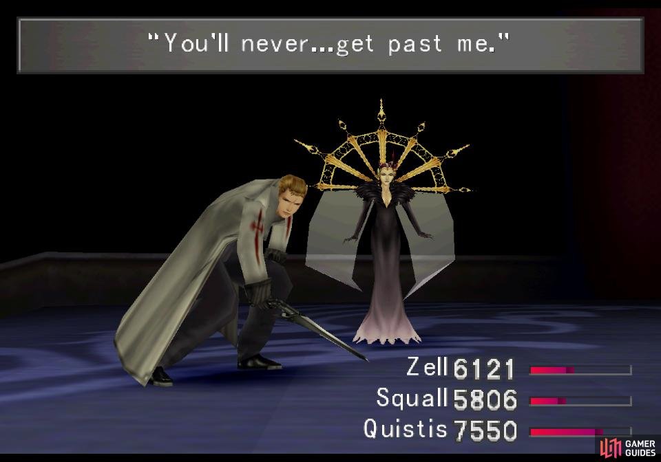 Seifer will foolishly challenge you again in the theater