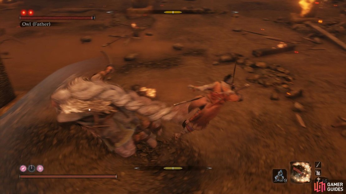 Leap over his Perilous Sweep