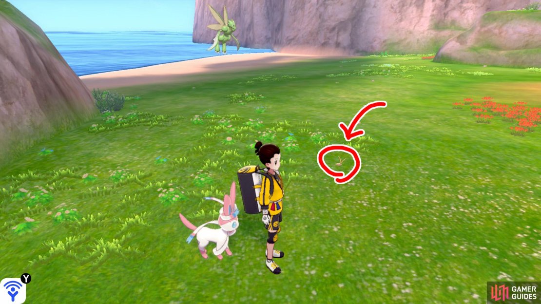6/15: Return to where Diglett 5 was and stand with your back to the lake. Go up to the nearby bunch of bushes in front of you. Up ahead, there&rsquo;s a bed of red flowers. Number 6 can be found halfway along the way to those flowers.