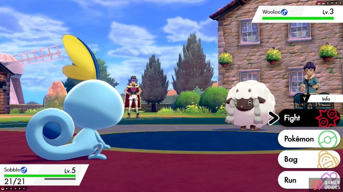 You can also press the Y Button before choosing an action to check your Pok&eacute;mon or opponent&rsquo;s status.