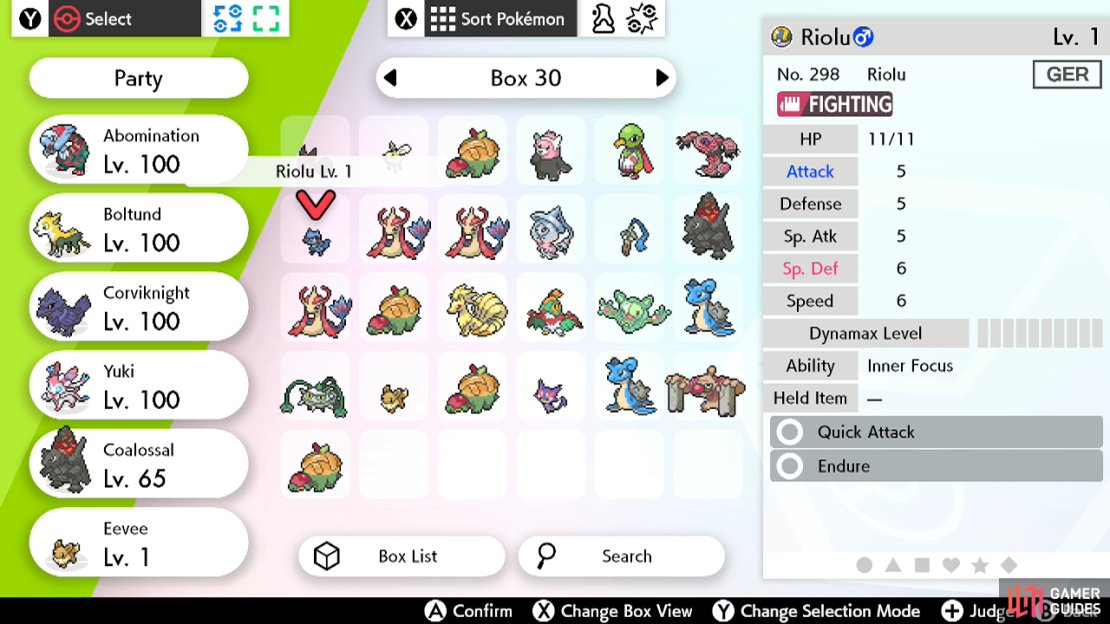 The language tag can be found to the right of a Pok&eacute;mon&rsquo;s name. It&rsquo;s important if the Pok&eacute;mon has the same name in other languages.
