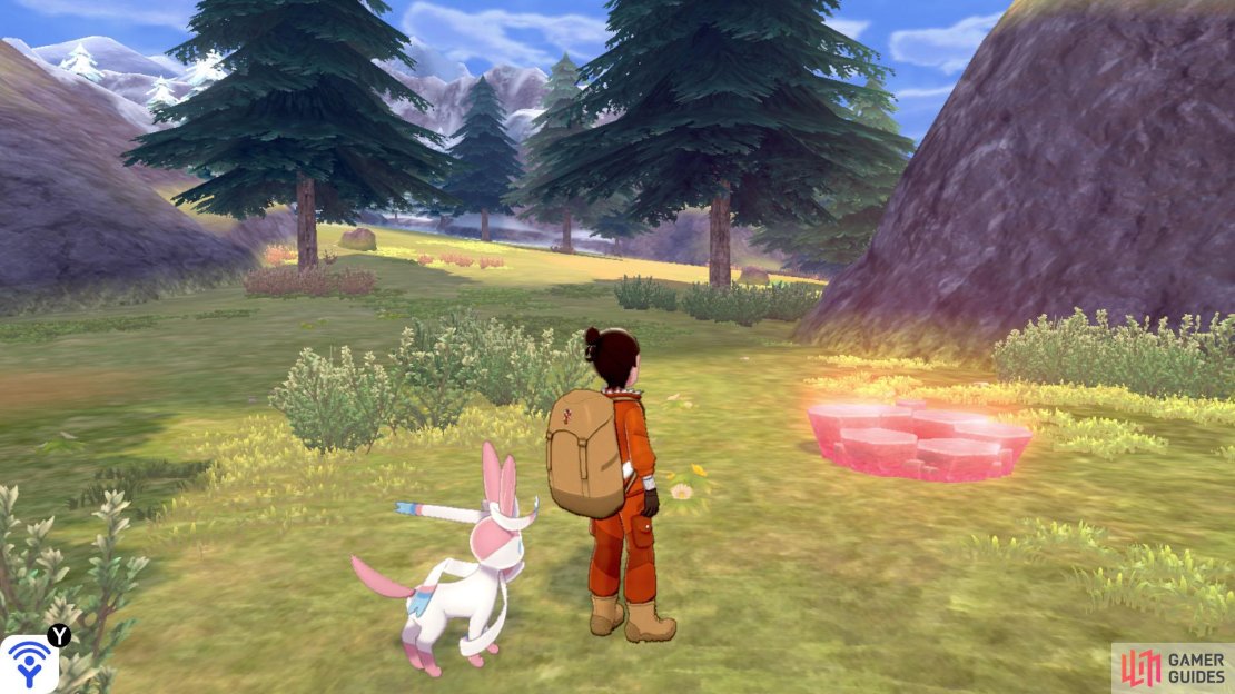 Follow the tall grass along the right side. Once you&rsquo;ve gone past the grass, there&rsquo;s a second den nearby, along the same side.