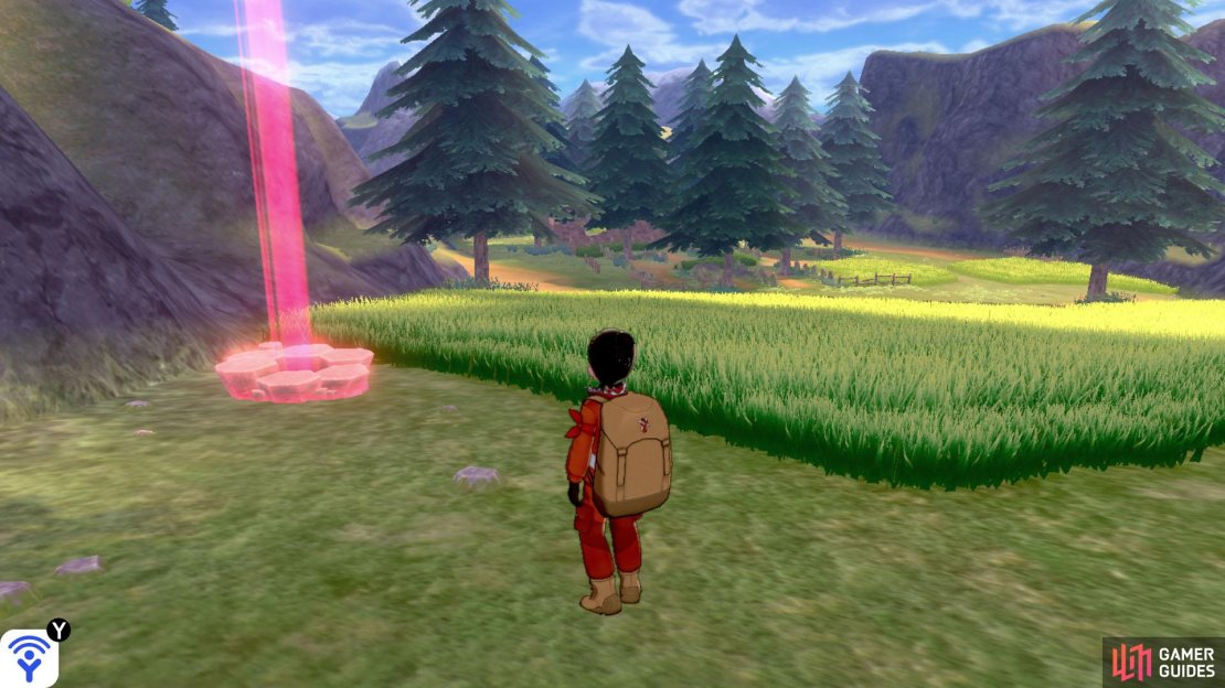 Before the Old Cemetery, there&rsquo;s a row of unavoidable tall grass. This den is located to the far left, before the grass.