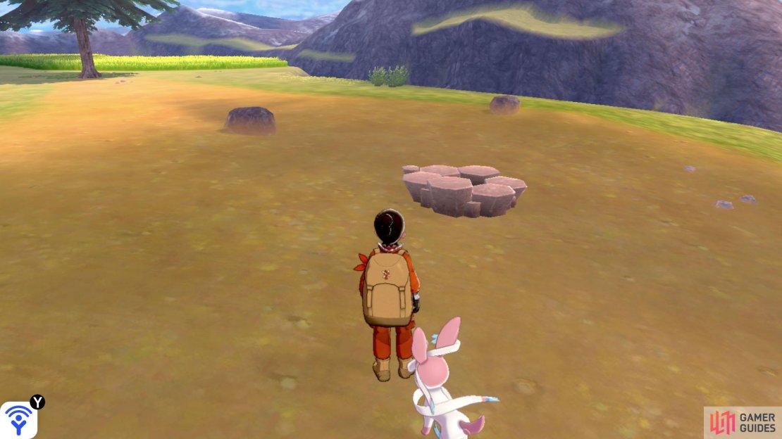 Near the entrance to Snowslide Slope, there&rsquo;s a permanently empty den surrounded by four small boulders. You can&rsquo;t use a Wishing Stone here. 