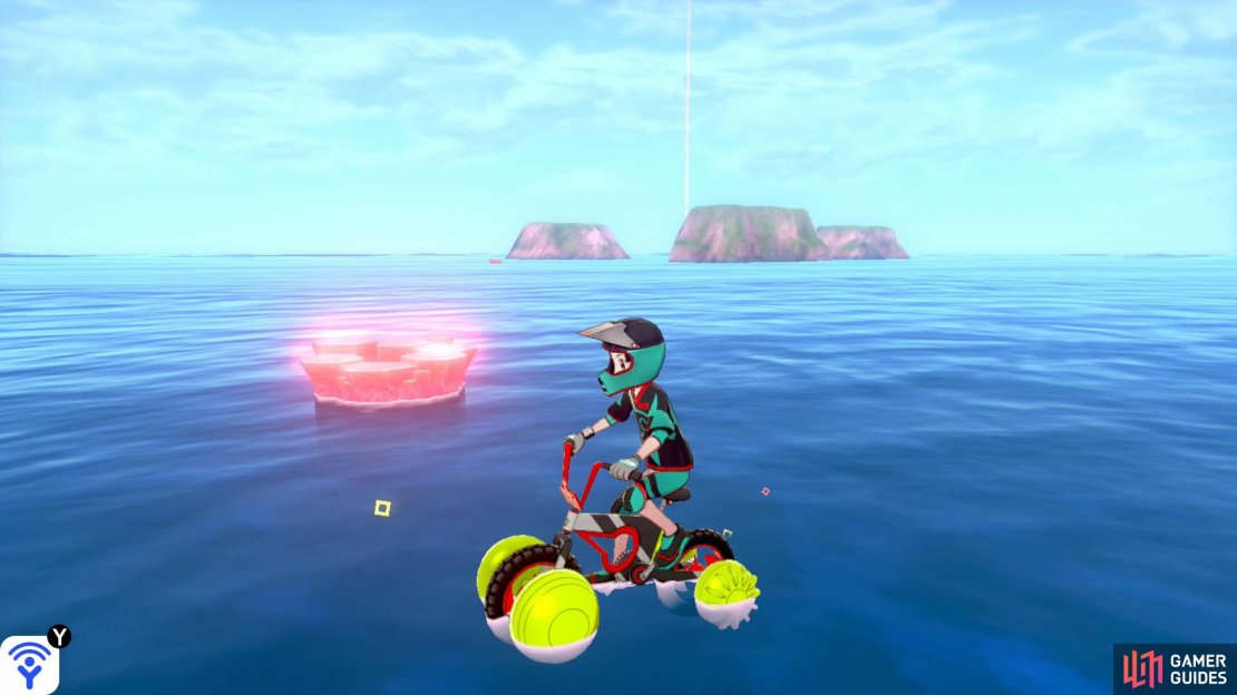 From Den A, it&rsquo;s in the sea to the right of Honeycalm Island, when facing the island.
