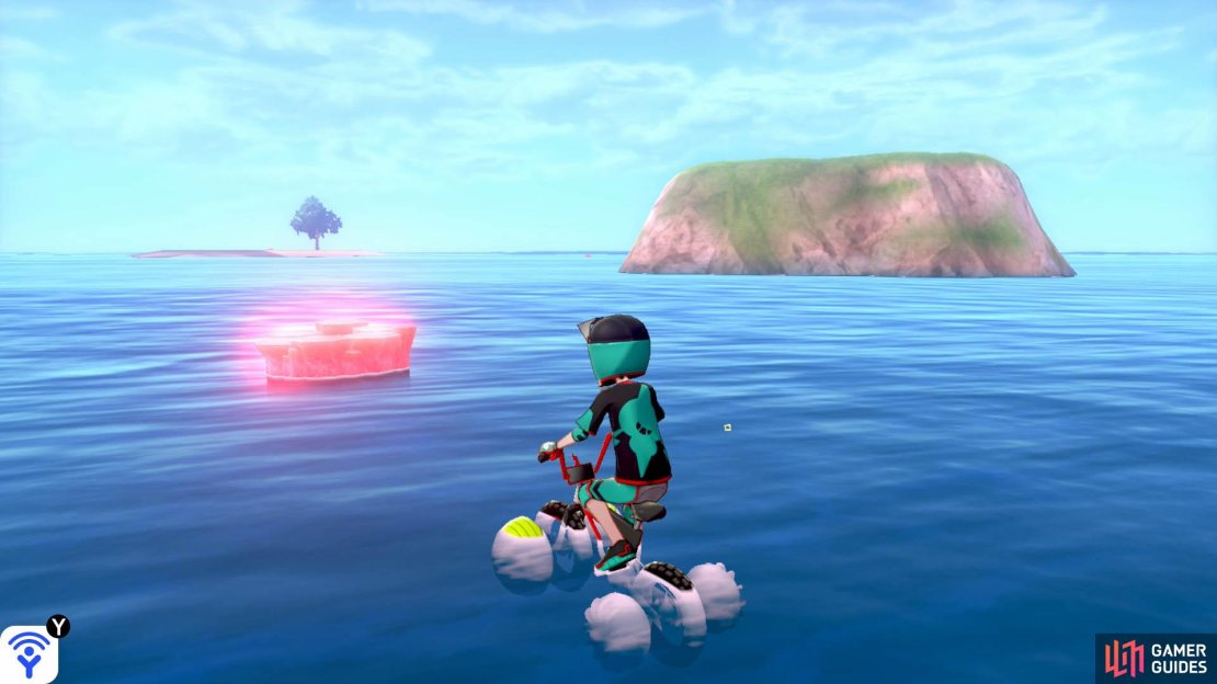Near the beginning of this zone, when arriving from the Tower of Waters. If you need directions, stand at the back of the tower and face the sea. Then travel in the direction of the island with a single tree. It&rsquo;s somewhat near a rocky island.