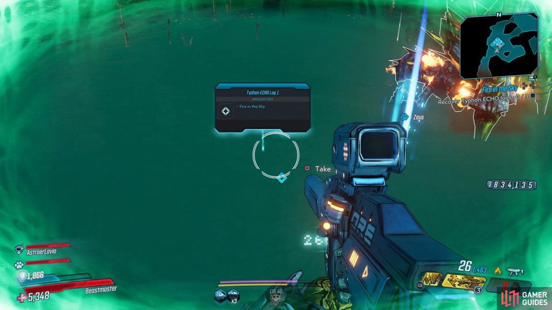 Grab the first ECHO Log from the final Maliwan that you kill, 