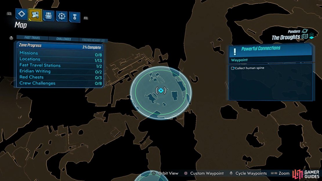 Make your way towards the waypoint where you&rsquo;ll come across a base of Fanatics,
