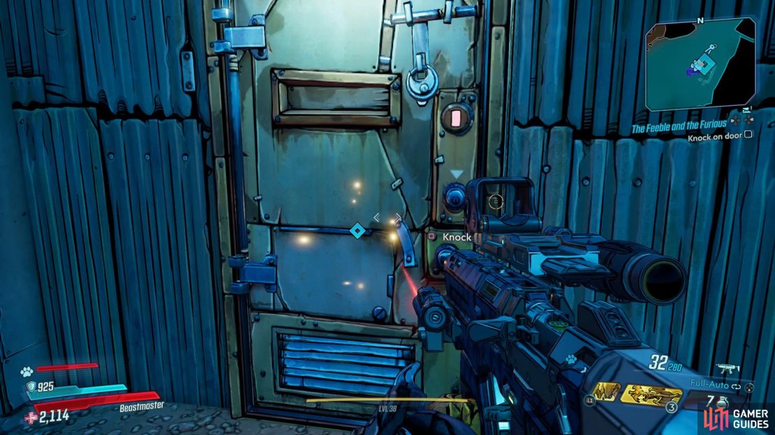 Head to the location on the map and knock on the door,