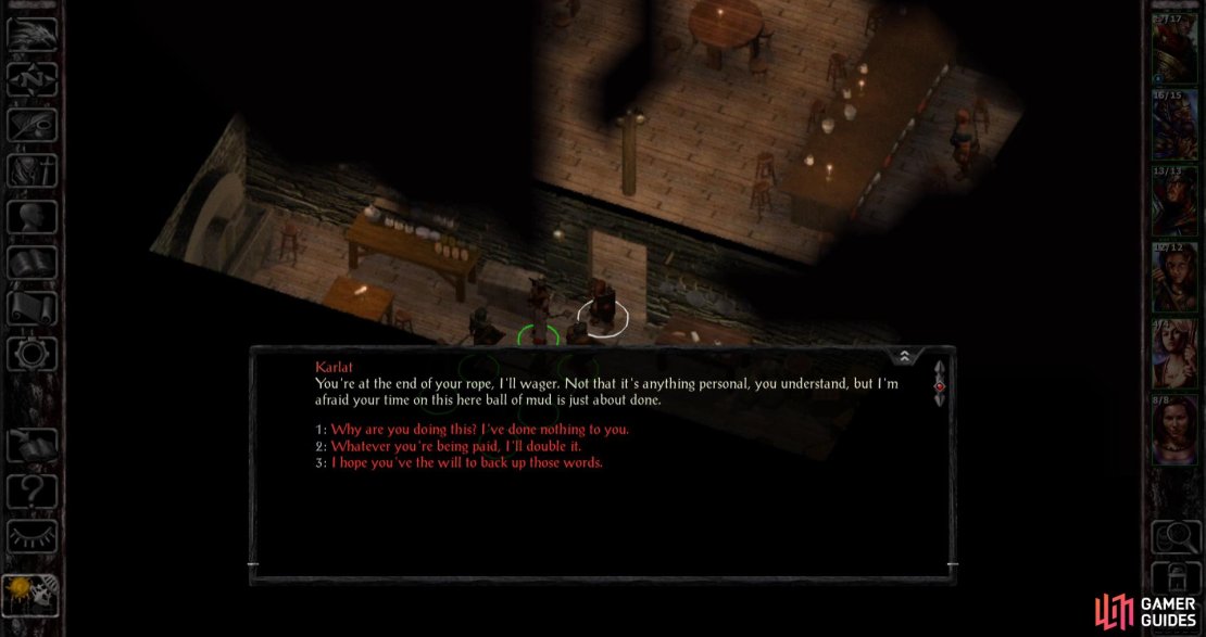 When you enter The Red Sheaf you&rsquo;ll be attacked by another would-be assassin.