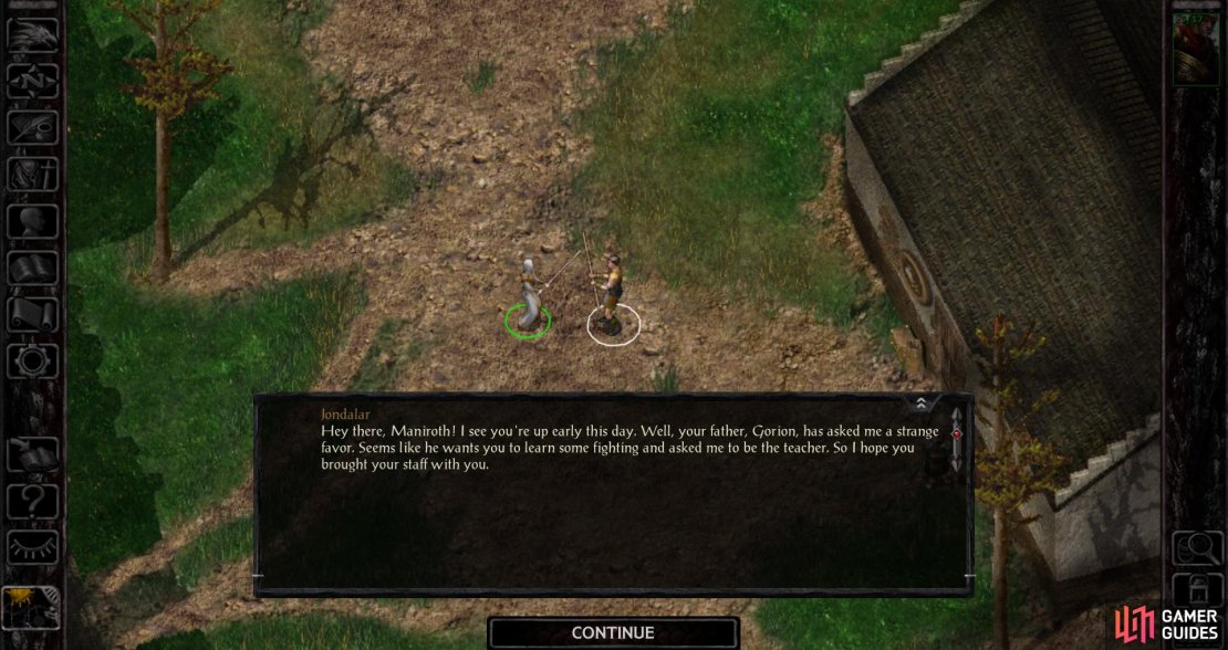 Talk to Jondalar and he&rsquo;ll offer you some training.