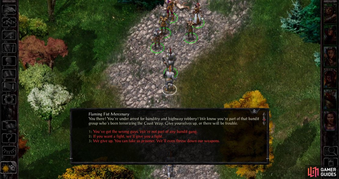 Pick a fight with some Flaming Fist Mercenaries