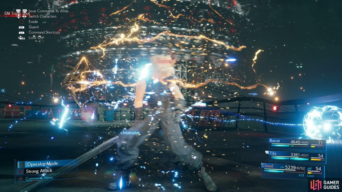 Reno&rsquo;s Pyramid will inflict Bound and deal damage to the confined character.