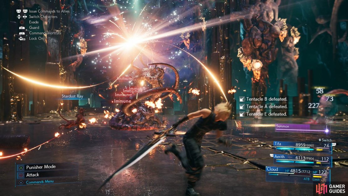 During phase three, Jenova will use variety &ldquo;Dreams&rdquo; attacks, inspiring her tentacles to respond.