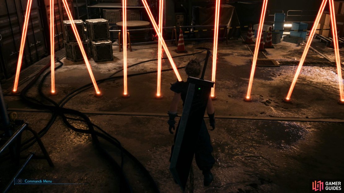 Wait for the laser barrier to drop