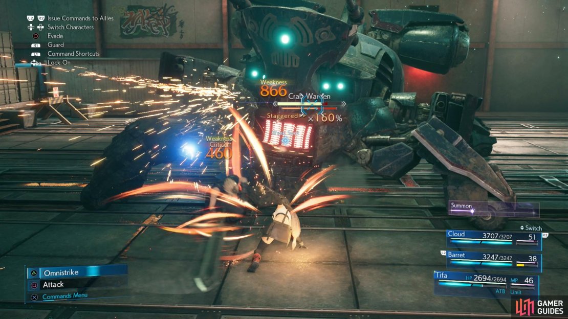 Make use of Tifa&rsquo;s Chi Combo and raise the ATB guage through them.