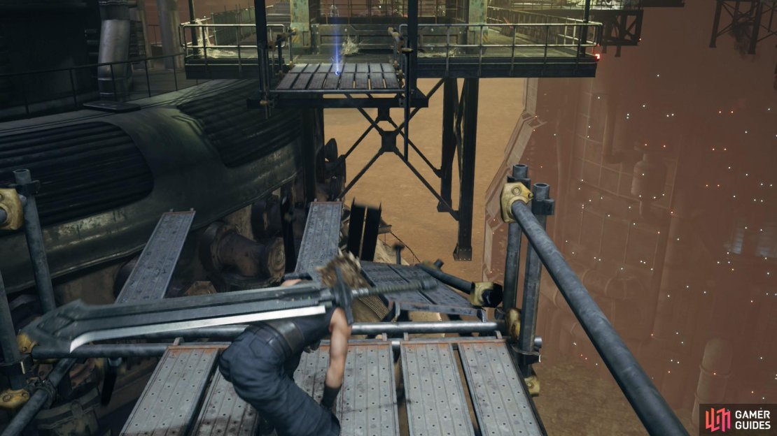 Sadly, your greed will not be indulged, as a walkway collapses.