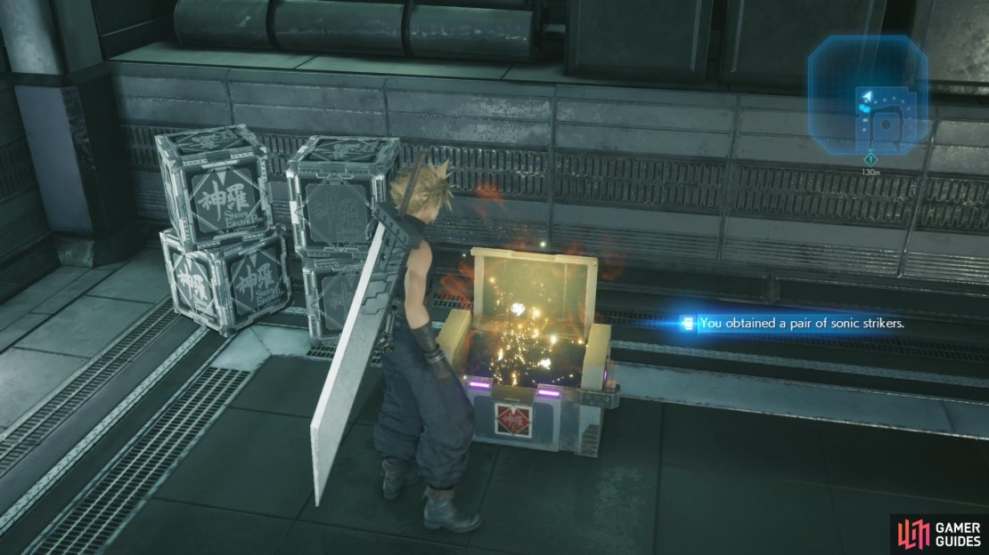 Pick up some Sonic Strikers - excellent new weapons for Tifa.