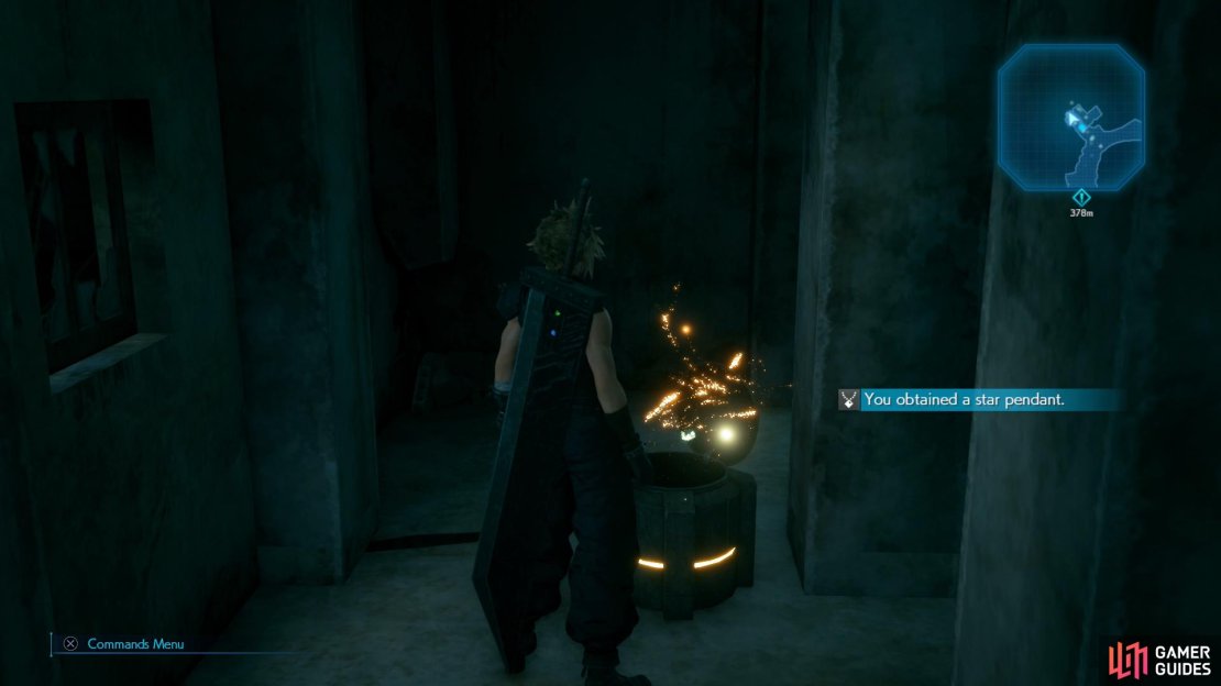 Search the outskirts of Wall Market for a Star Pendant