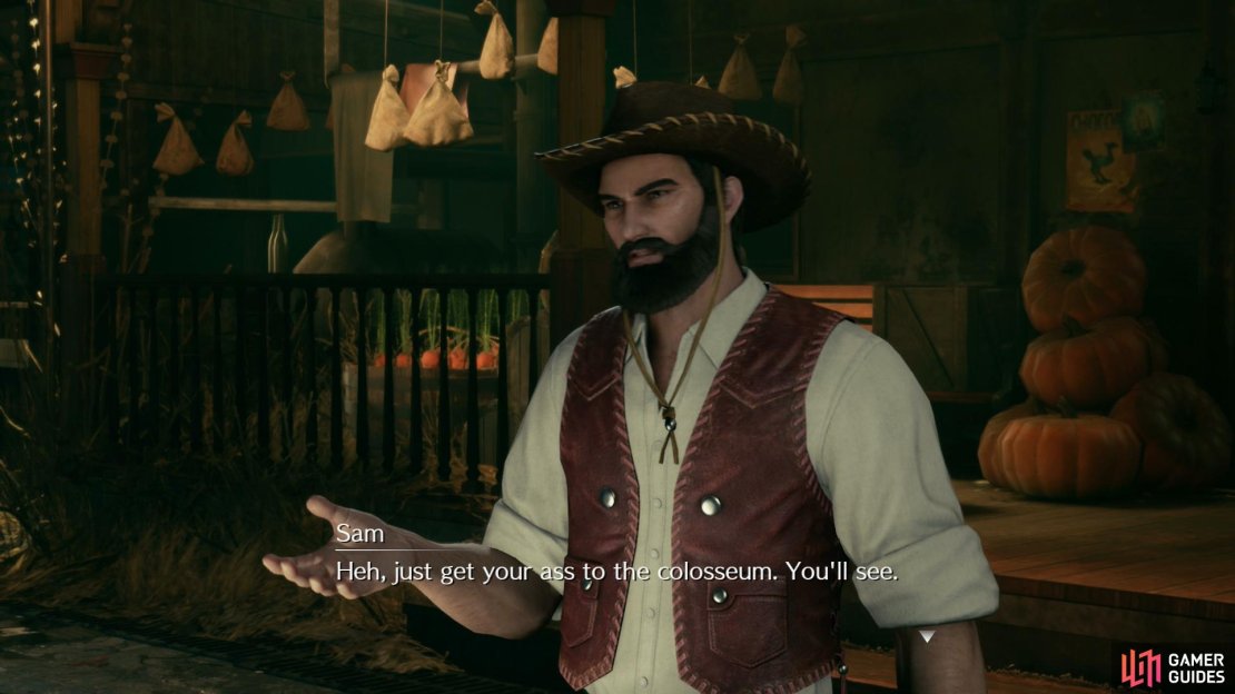Talk to Chocobo Sam after completing &ldquo;Burning Thighs&rdquo; and &ldquo;The Party Never Stops&rdquo; to start this quest.