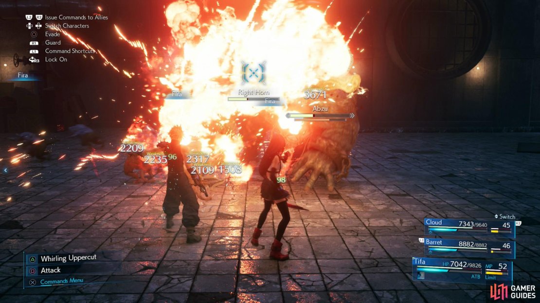 Start out phase three by blasting Abzu and all his Shoats with Fira.