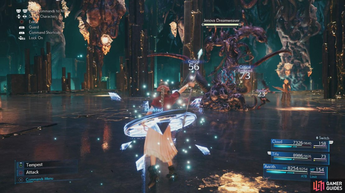 Wearing Protective Boots will protect you from &ldquo;Stop&rdquo;, making this fight much easier.