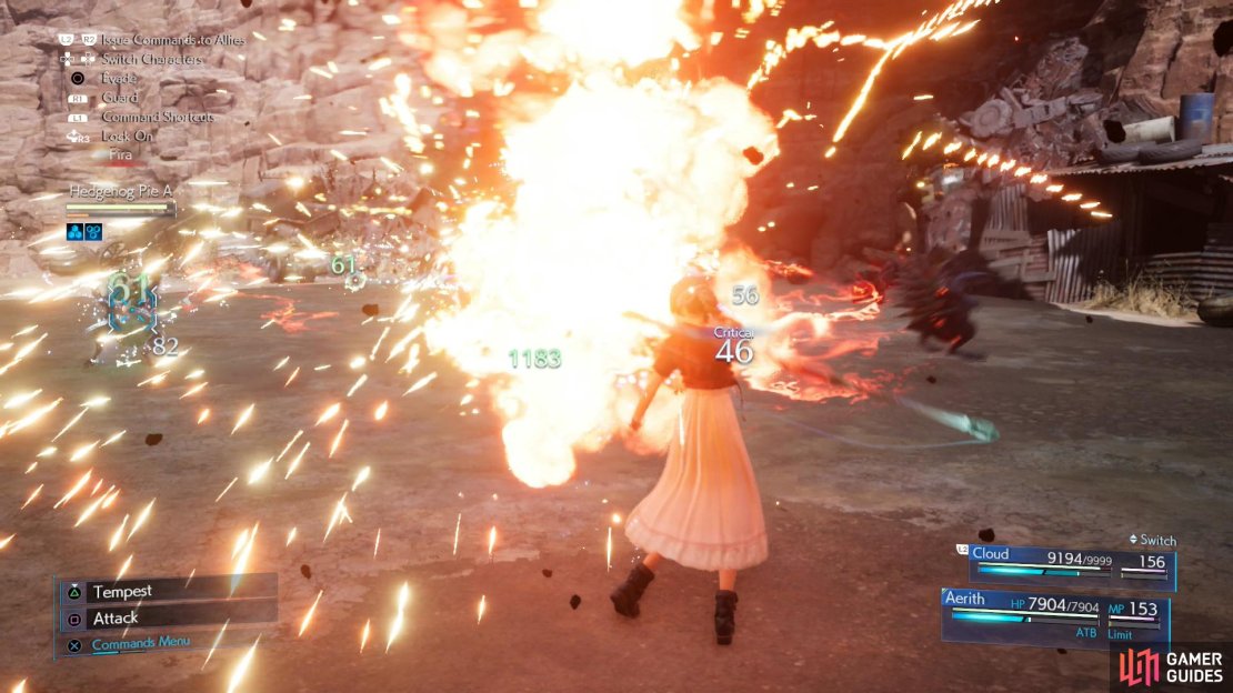 Fire + Elemental will once against neutralize the attacks of the Hedgehog Pies,