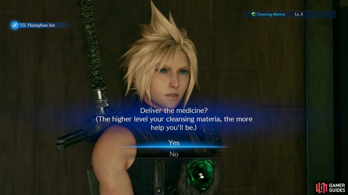 The level of your Cleansing Materia will determine how many patients you can treat.