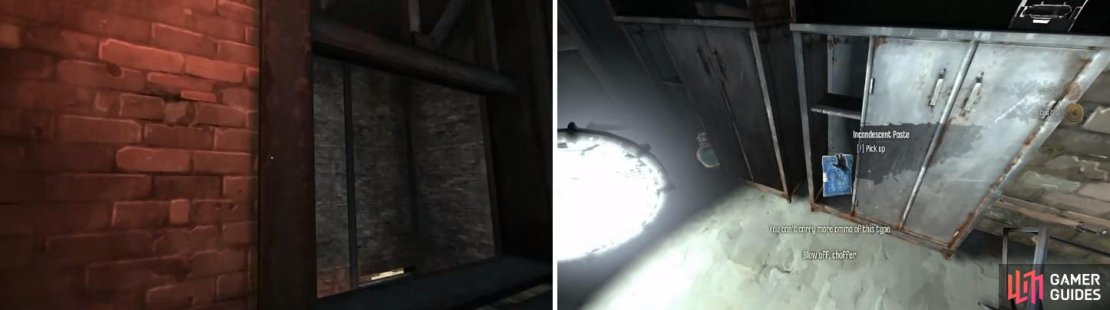 It&rsquo;s easiest to jump through the opening above the doorway to get the Incandescent Paste blueprint.