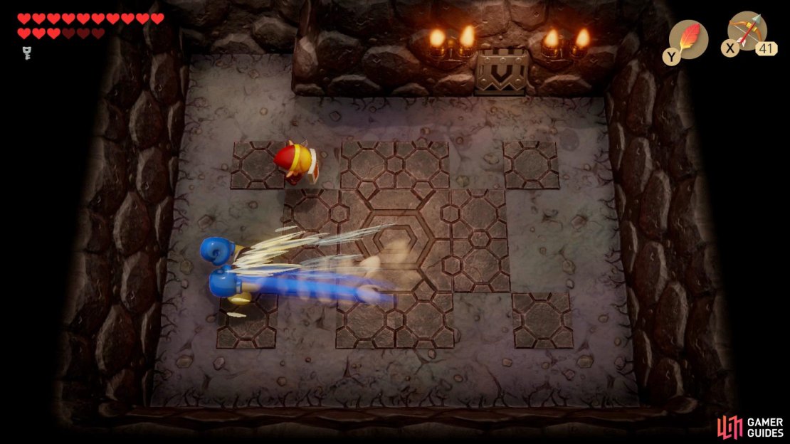 Move out of the way of the Smasher as it dashes towards you,
