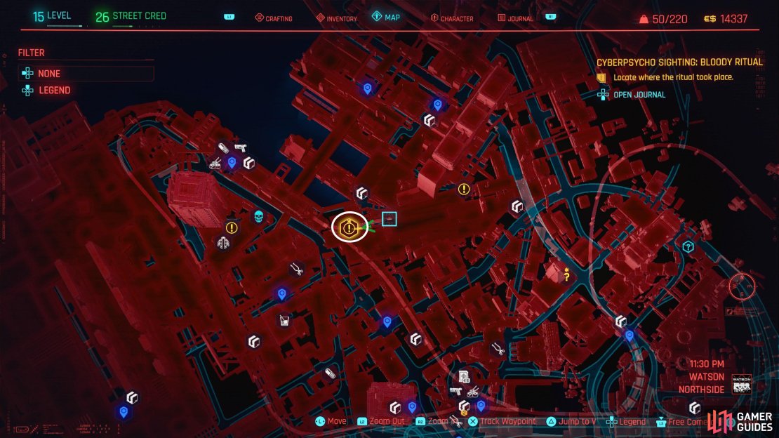 Head Northeast of the Pershing St Fast Travel to find Zaria&rsquo;s location.
