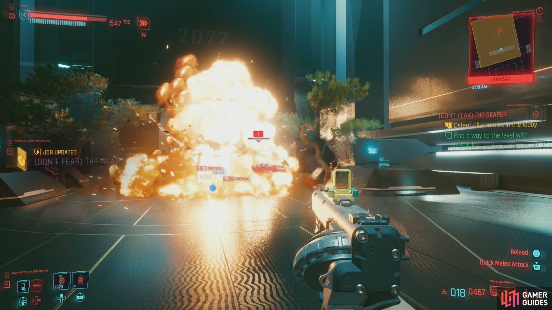 When you reach the lobby you&rsquo;ll need to dispose a pair of Mechs,