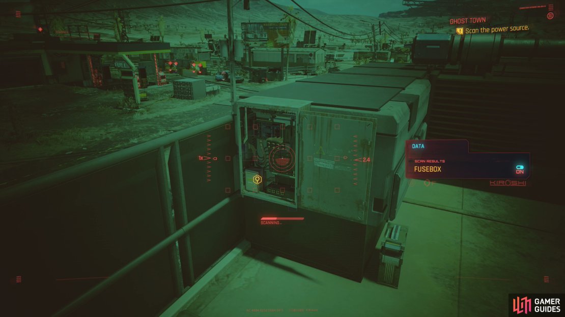 Scan objects around Rocky Ridge, as directed,